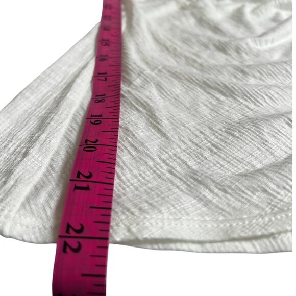 Max Studio White Ruched Wrap-Front Sleeveless Top | Small | NWT - Picture 7 of 7